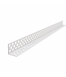 Coltar aluminiu simplu perforat 23 x 23 mm, grosime 0.3 mm, lungime 2.5 m
